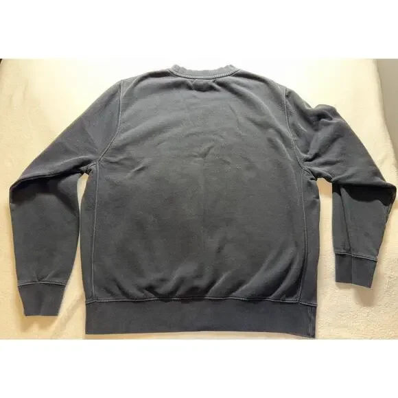 Nike Just Do It Crewneck Sweatshirt Black Mens Large "JUST DO IT" Red White - Picture 2 of 8